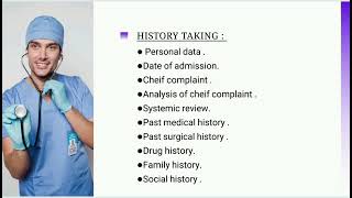 History Taking In Medicine/ Introduction