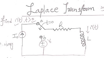 laplace transform for the circuit transformation. R-L circuit analysis using laplace transform.