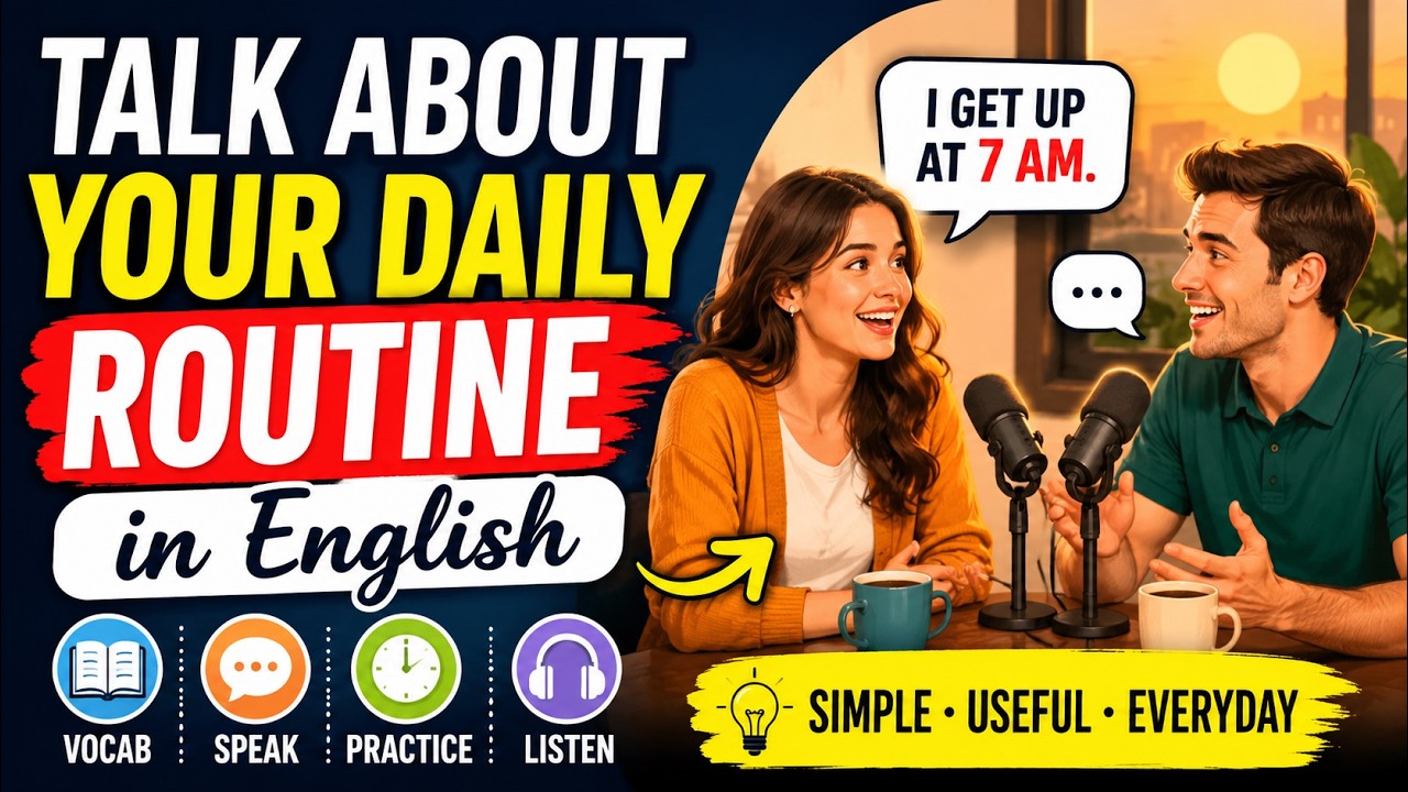 Talk About Your Daily Routine in English | Daily English Conversation ...