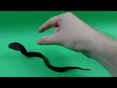 How to make a paper snake. Origami Snake.