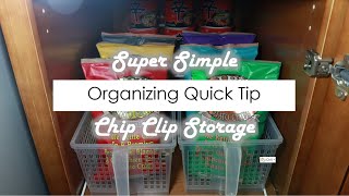 Organizing Tip Tuesday  Simple Chip Clip Storage (2018) 