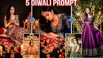 Diwali Girl Photo Prompt For Instagram Post | Gemini AI Happy Diwali Photo Editing Prompts For Girls