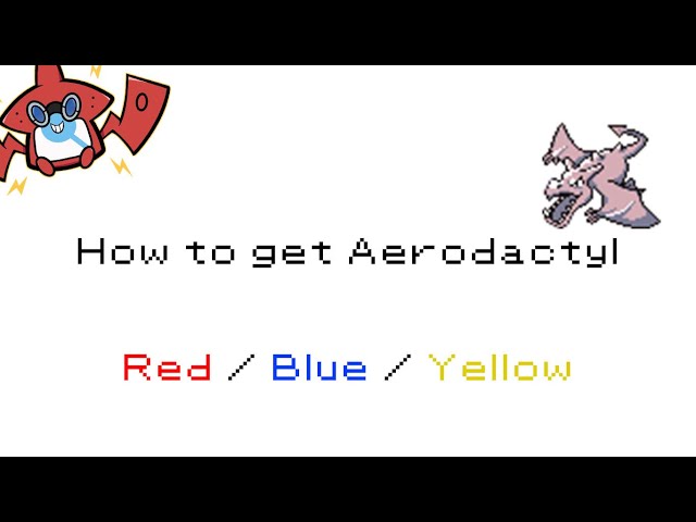 Aerodactyl - Pokemon Red, Blue and Yellow Guide - IGN