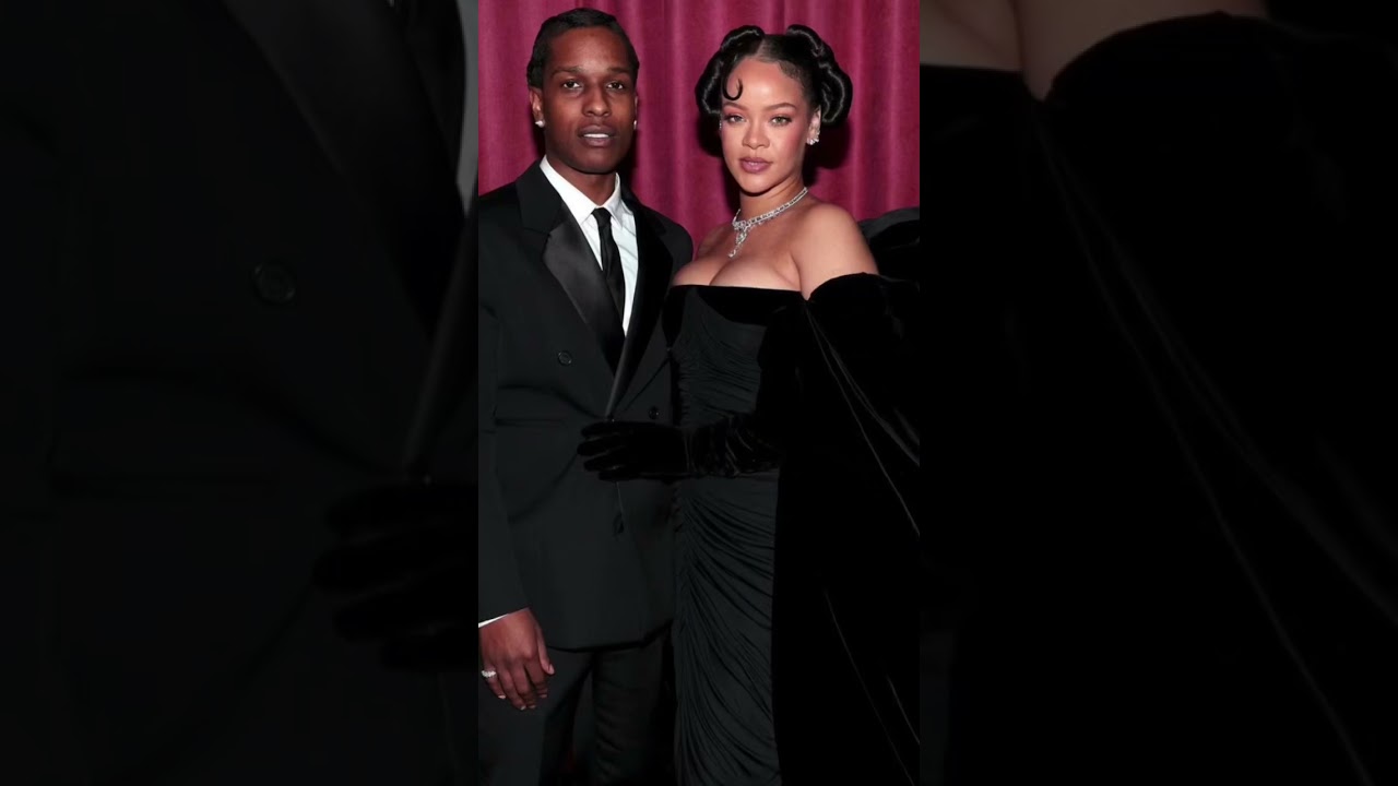 Rihanna & Asap Rocky At The Golden Globe Awards #fashionpolice #celebrityfashion #goldenglobes