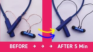 Bluetooth Headphone Repairing: Boat235 Wire change without opening