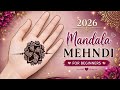 Elegant Front Hand Mandala Mehndi Design | Step by Step Tutorial | Simple & Easy |MehndibyAzka