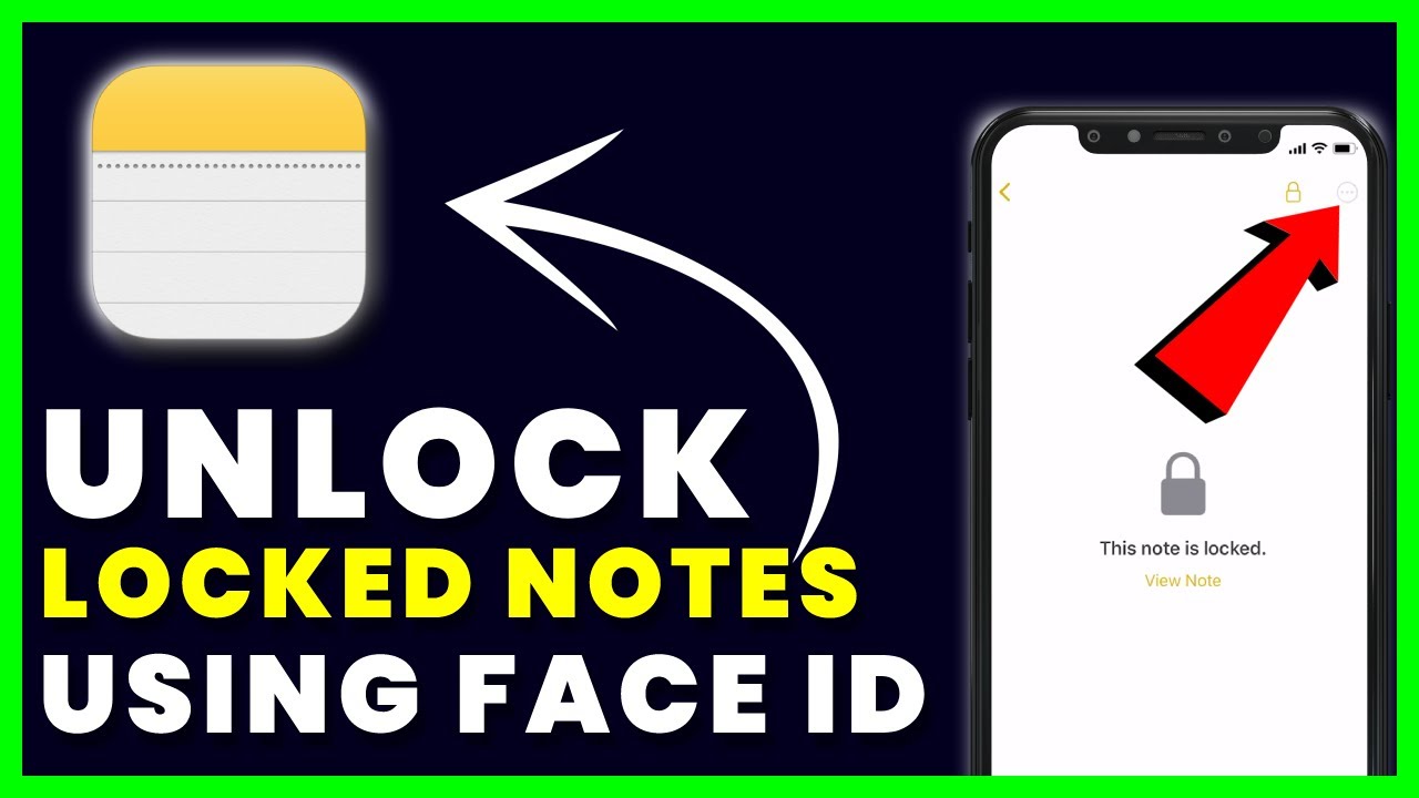 How to Open / Unlock Notes On iPhone Using Your Face ID - YouTube