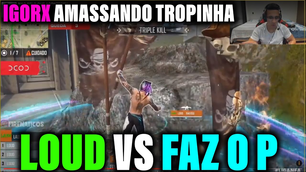 HUDSON AMORIM REAGINDO LIGA NFA - LOUD AMASSOU FAZ O P EM TODAS AS QUEDAS ?