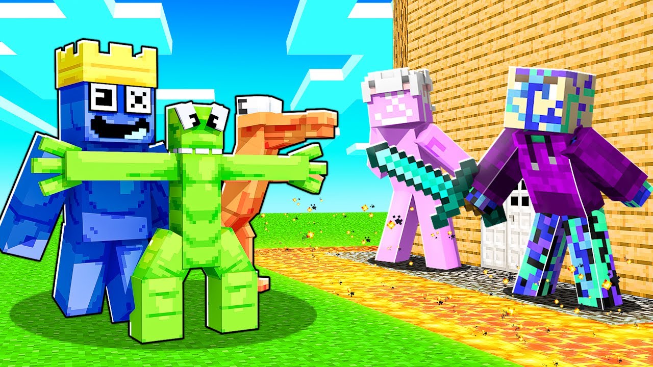 Rainbow Friends VS The Most Secure Minecraft House!