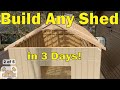 100 - How to build Shed Build DIY Back Yard Storage part 2 Walls and Siding