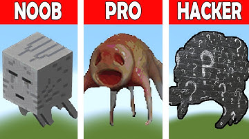NOOB VS PRO VS HACKER Minecraft Pixel art Ghast