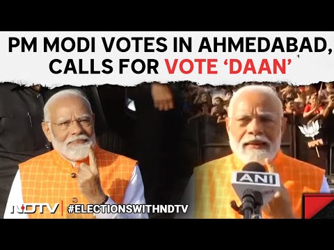 PM Modi Cast His Vote | Vote In Large Numbers, Celebrate Festival Of Democracy: PM Modi @NDTV