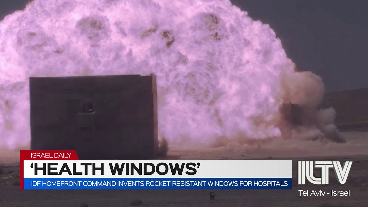 IDF Homefront command invests rocket-resistant window for hospitals