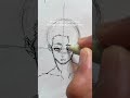 How to draw anime face easily shorts