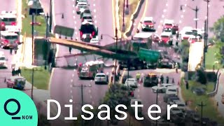 Several Injured After Pedestrian Bridge Collapses in Washington, D.C.