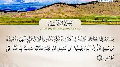 حاتم فريد الواعر ــــ سورة ص 21 الى 40