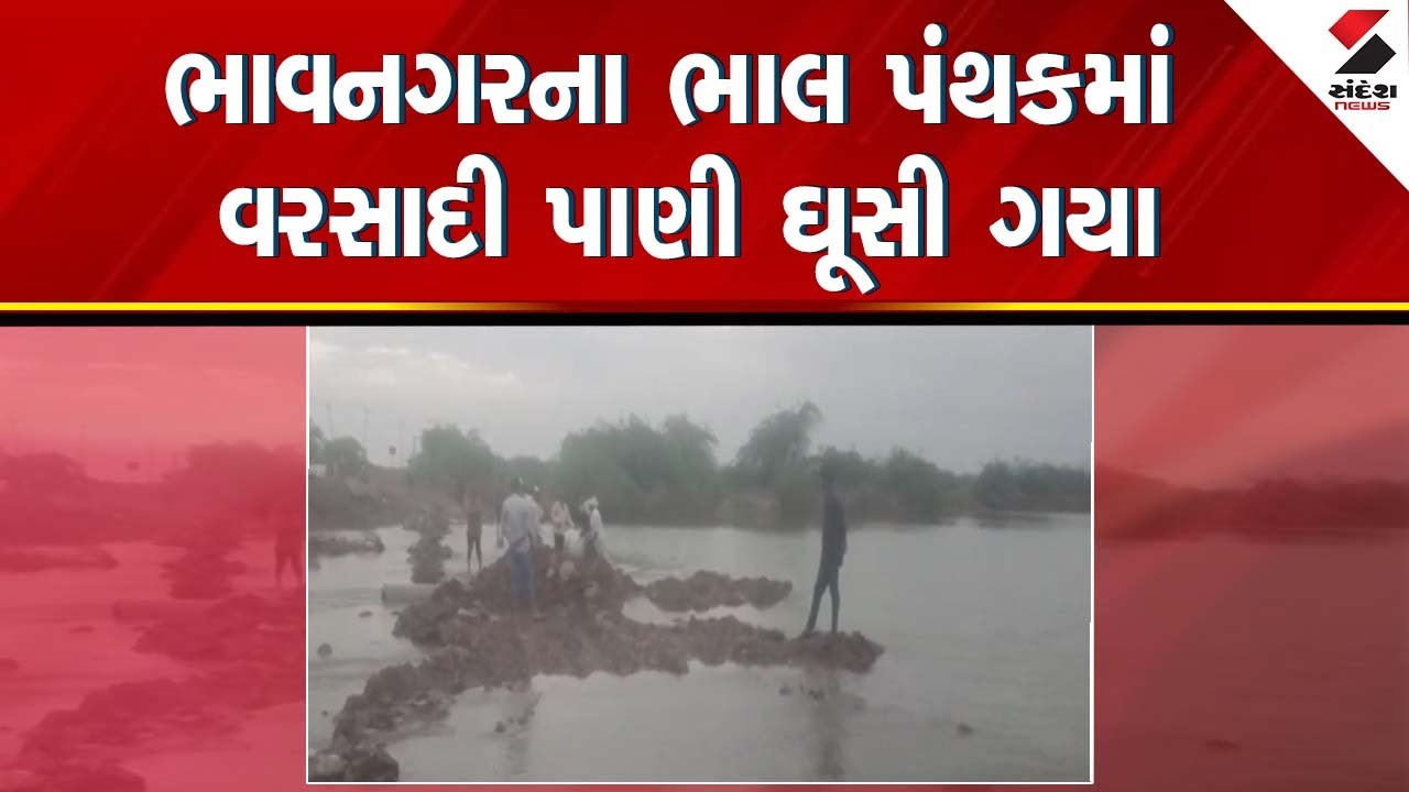 Bhavnagar | ભાવનગરના ભાલ પંથકમાં વરસાદી પાણી ઘૂસી ગયા | Bhal | Waterlogged | Rain | Gujarat