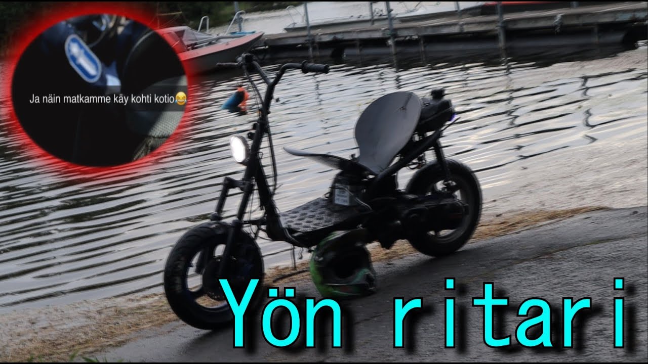 72cc yöritari. tuunausta ajoo ja poliisit