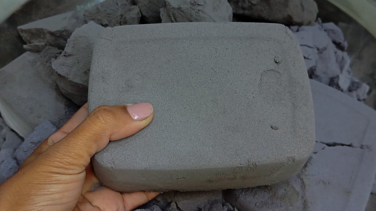 Baking soda Asmr | grey chunks Curshing Asmr| satisifying video#notalking