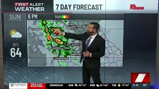 First Alert Forecast: Scattered showers for your Sunday, then beautiful next week!