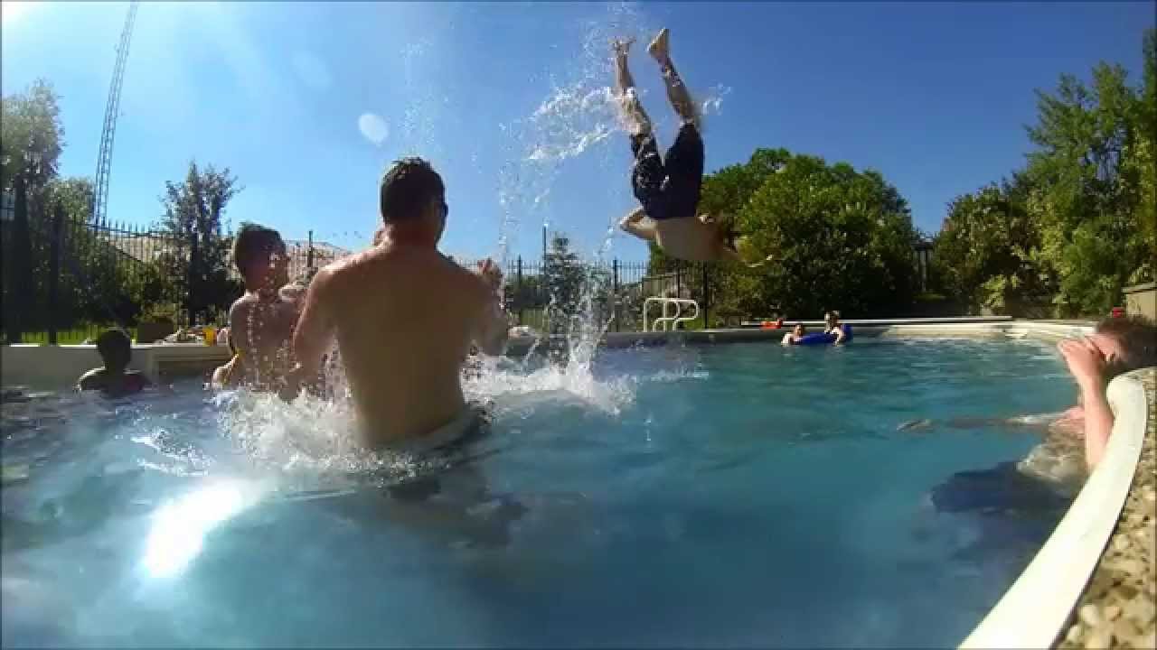 Pool Party - Slow Mo Back Flips - YouTube