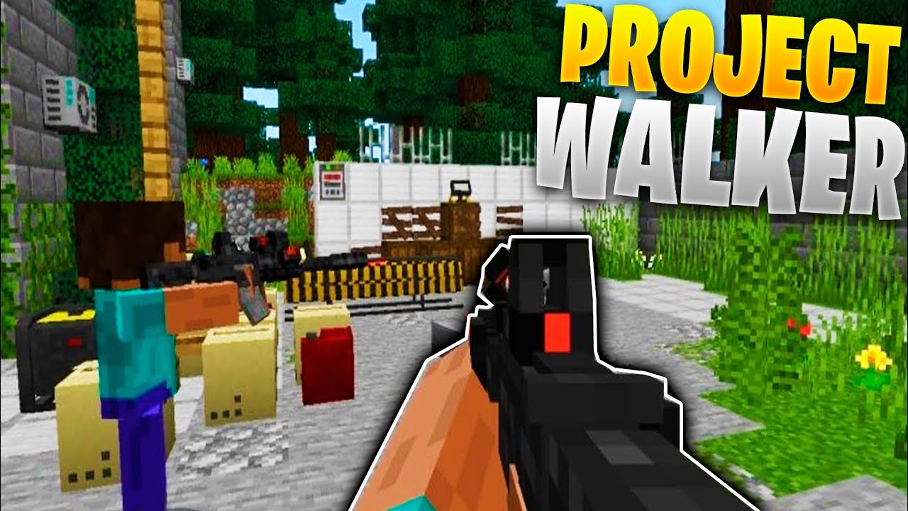 Project Walker ️EL MEJOR ADDON DE APOCALIPSIS ZOMBIES PARA MINECRAFT BEDROCK Y PE 1.21 ...