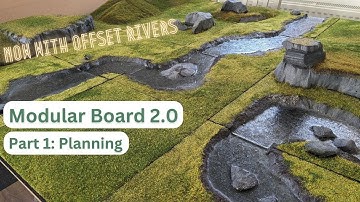 How I Made this Grassy Modular Wargaming Board V2.0: Part 1 - Planning | Miniature Terrain Tutorial