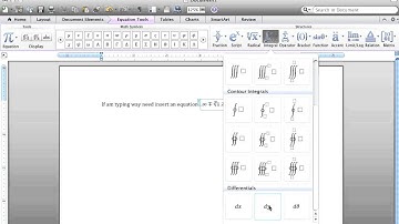 MSWord Insert Equation