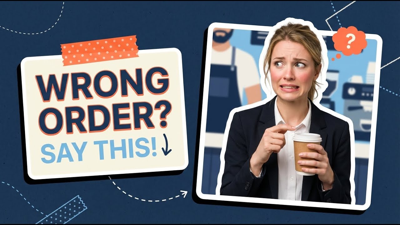 Wrong Coffee? The 3-Step English Script to Save Your Morning - YouTube