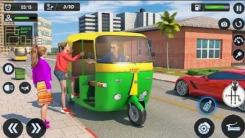 Tuk Tuk Auto Rickshaw Game - Android Gameplay #2 | Modern Auto Rickshaw Game | Tempo Driving Game