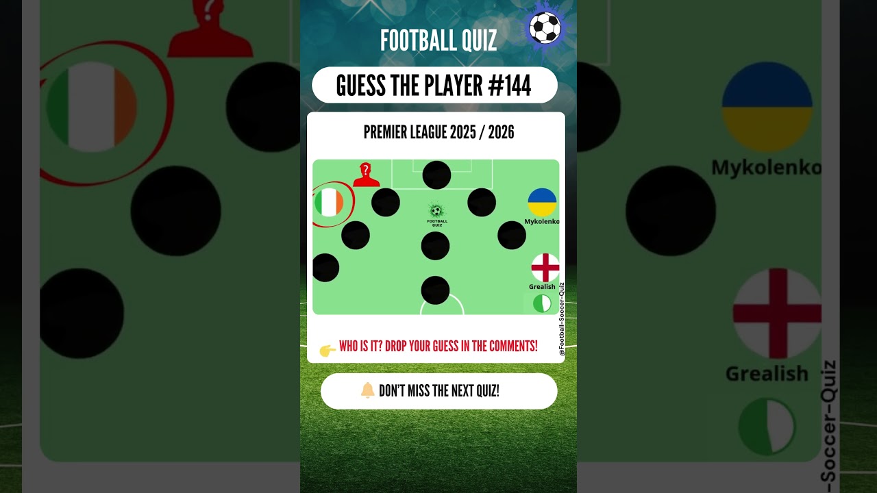 Guess the Player: Who Is This Energetic and Hardworking English Midfielder? Football Quiz 2025/2026