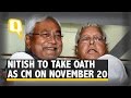 Nitish Kumar to Take Oath as Bihar CM on Nov 20
