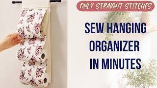 How to Sew a Hanging Pocket Organizer | No Pattern, Just Straight Stitches! 🧵✨ Profile