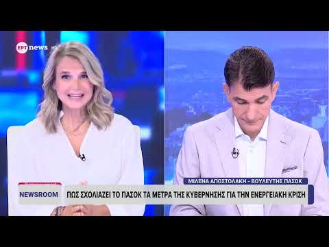 Η βουλευτής του ΠΑΣΟΚ Μιλένα Αποστολάκη στο ΕΡΤnews