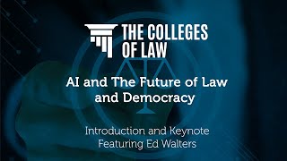 AI and the Future of Law and Democracy: Introduction and Keynote