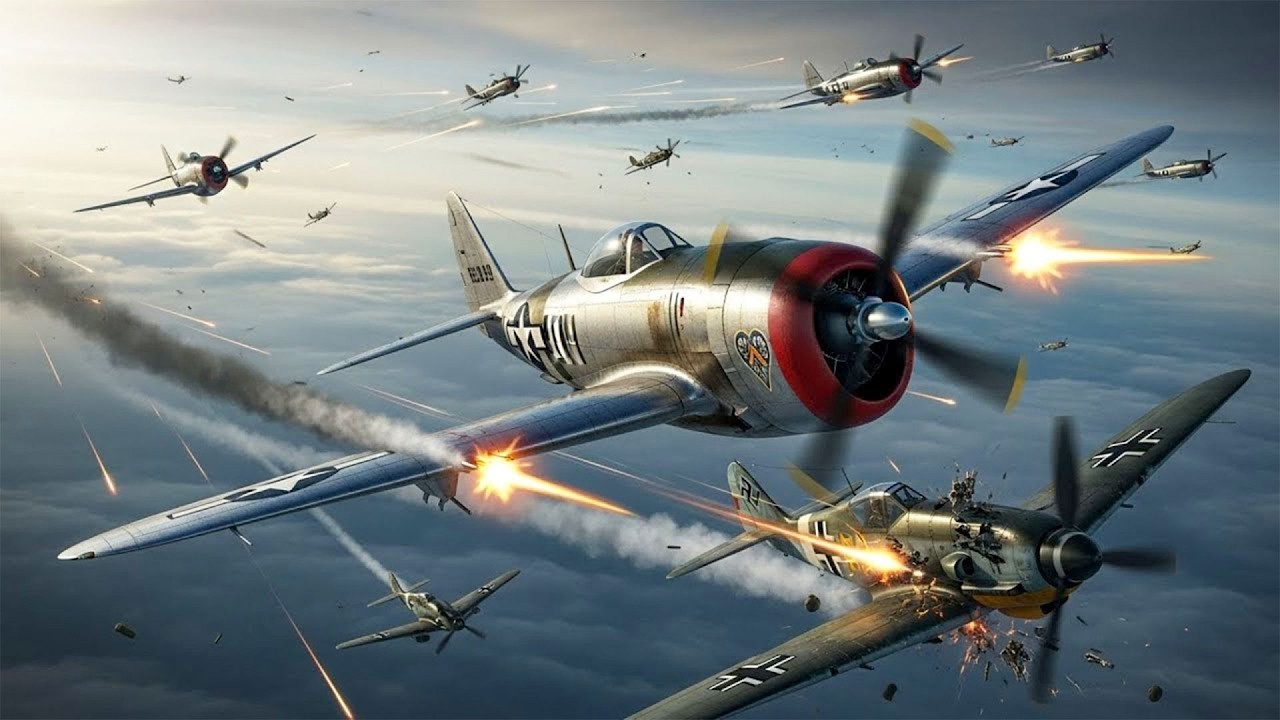 P-47 Thunderbolt: When 8x .50 Cals RAINED LEAD On German Pilots (Luftwaffe Nightmare)