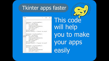 Tkinter app help tool to make widget faster (copy and paste code)