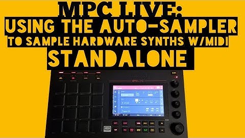 Akai MPC LIVE Overview - Auto-Sampler in Standalone Mode - Lifted Noise