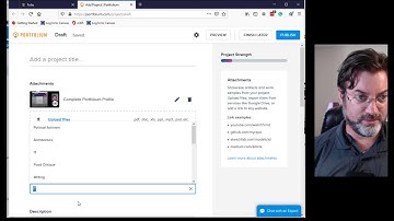 Add project by sharing a link in Portfolium