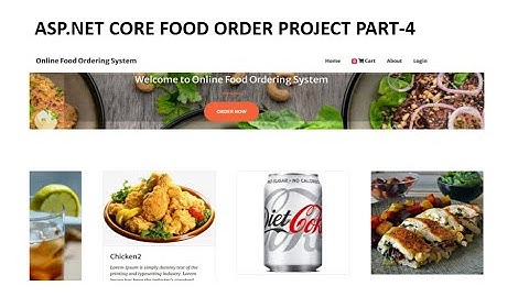 #4 : ASP.NET CORE  Food Ordering Project | Scratch Project |  Fully Functional
