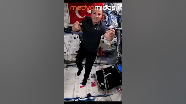 Alper Gezeravcı yerçekimsiz ortamda böyle süzüldü... Türk astronot Alper Gezeravcı