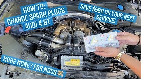 How to replace spark plugs on a Audi S7 C7 4.0T (is it worth it?!)