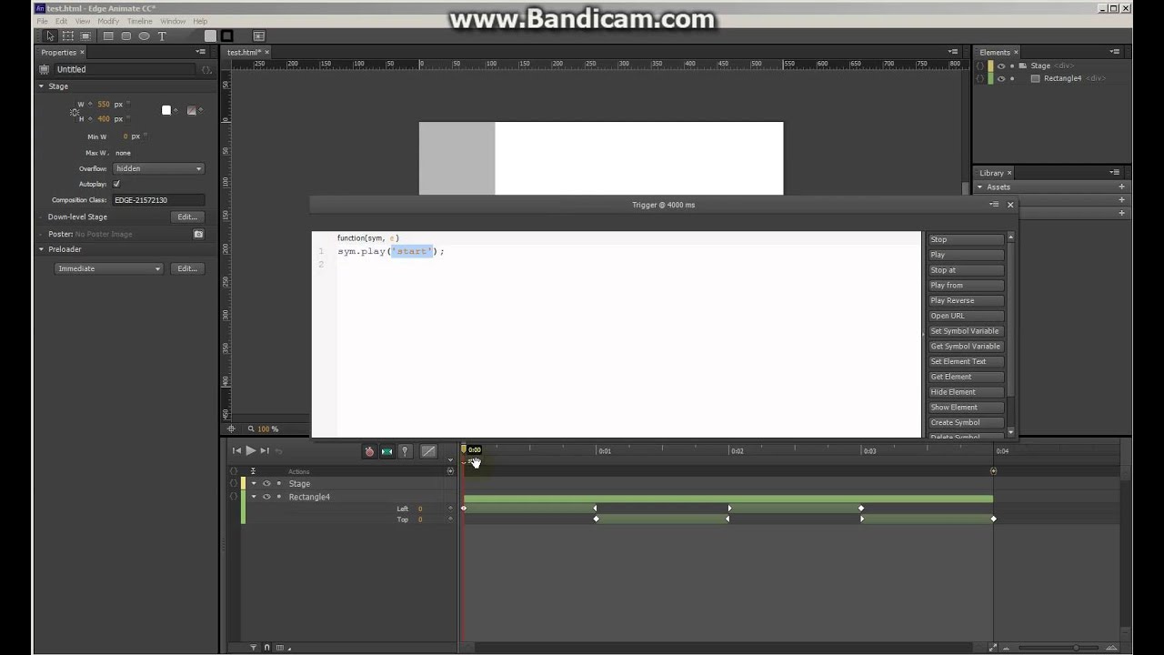 Basic Interactivity and Buttons in Adobe Edge, part1
