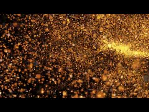 gold particle dust loop animation (31s)