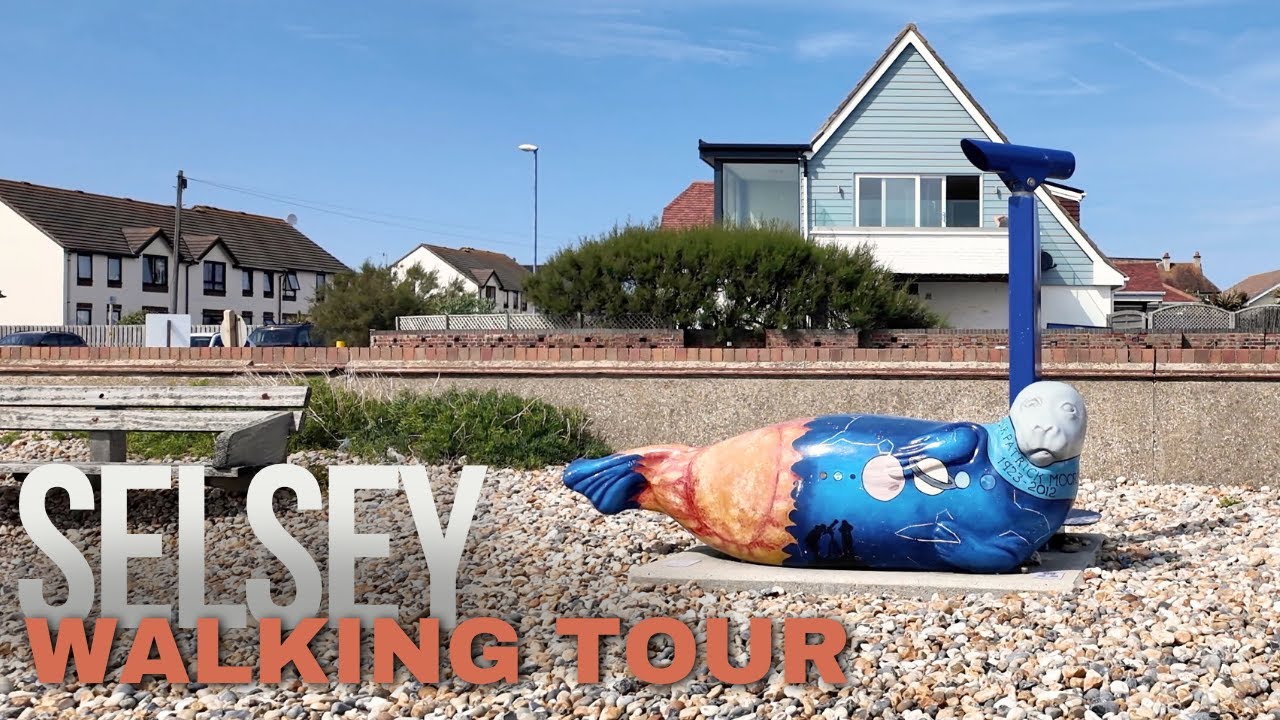 Пешеходная экскурсия по Селси — тихие пляжи — лодки и британский шарм [4K]