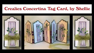 Download Lagu Crealies Concertina Tag Card, by Shellie (English spoken) MP3