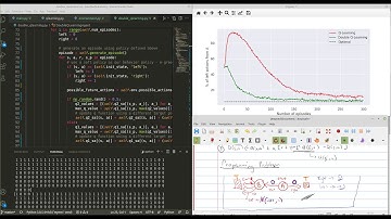 Reinforcement Learning - Lecture 17 (Double Q Learning & Maximization Bias ~Programming in Python)