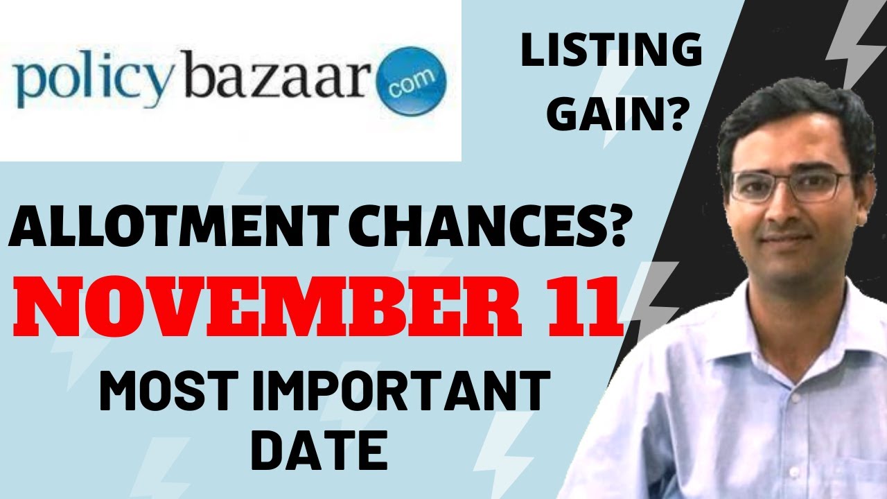 Policybazaar ipo allotment | Policybazaar ipo latest gmp | Policybazaar ipo subscription