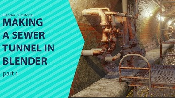 making a sewer tunnel in blender 2 8 training series part 4