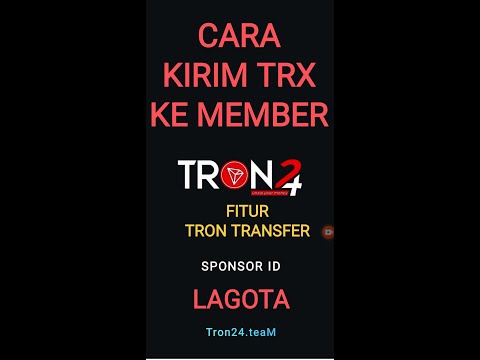 Kirim TRX ke Member Tron24, Fitur Tron Transfer #DISCLAIMER